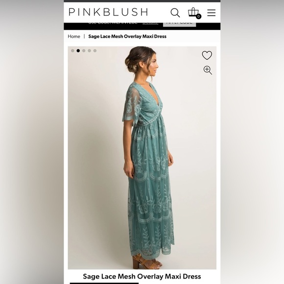 Pinkblush sage Maxi Dress - Picture 5 of 15